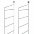 String 2er Set System Wandleiter Regalsystem Leiterregal Leitermodul 75x20 weiß