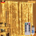 3x3m Lichternetz 300 LED Lichterkette Lichtervorhang Garten Deko Innen Außen DE