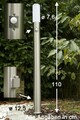 Aussenleuchte mit Bewegungsmelder Steckdose Aussenlampe Stehlampe Edelstahl NEU