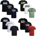 Jack Jones Herren 3er Pack T-Shirt Plus Big Size Übergröße 3 XL 4 XL 5 6 7XL