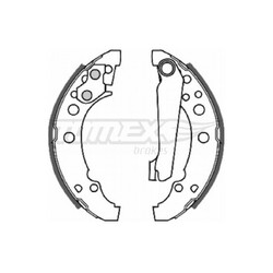 Tomex Brakes Bremsbacken-Satz hinten TX20-23 2023 171609526AV 191609528 | 611324