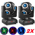 2x 150W Moving Head LED Beam Bühnenlicht RGBW DMX Stroboskop Dj Show Lichteffekt