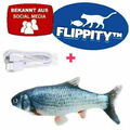 Flippity™ Das Original - Zappelnder elektrischer Fisch Katzenspielzeug USB Fish