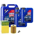 Motoröl 0W30 LIQUI MOLY Synthoil Longtime Plus 8L+MANN Ölfilter+Ölablassschraube