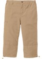 3/4-Hose aus Mikrofaser mit seitlichem Dehnbund Gr. 58 Beige Herren-Pants Neu*