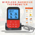 Digital Bratenthermometer Funk Grillthermometer Fleisch Thermometer mit 2 Fühler