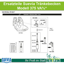 Ersatzteile für SUEVIA Tränkenuckel Modell 375-VA¾"