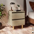 1/2er set Nachttisch Nachtschrank Kiefernholz Schubladen Beistelltisch Sofatisch