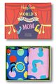Happy Socks 2er Gift Box Geschenkbox Mother's Day Strongest Mom Muttertag bunt