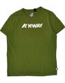 K-WAY grafisches Herren-T-Shirt Top klein grün AQ03
