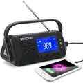 Tragbares Solar Radio Notfall mit Kurbel AM/FM Radio 4000mAh LED Taschenlampe