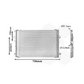 1x Kondensator, Klimaanlage VAN WEZEL 30015701 passend für MERCEDES-BENZ