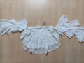 Apricot Bluse Carmen offene Schulter weiß Volants Gr. XL made in Italy *** NEU