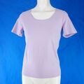 REPEAT Damen Basic T Shirt T-Shirt Damenshirt Oberteil Lavendel Lila Gr S 36 Neu