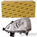 TYC HAUPTSCHEINWERFER RECHTS passend für PEUGEOT PARTNER TEPEE CITROËN BERLINGO