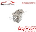 VORWIDERSTAND ELEKTROMOTOR-KÜHLERLÜFTER TOPRAN 723 794 A FÜR PEUGEOT 406