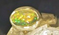 Opal Ring Strahlenfreude 925 Sterling Silber - Unikat - Handarbeit