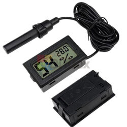 Digital LCD Temperature Mini Humidity Meter Gauge Thermometer Hygrometer Indoor