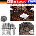 12er Set Platzset Tischset Abwaschbar Untersetzer Platzdeckchen PVC Platzdecke