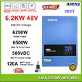 6200W Hybrid MPPT 120A Solar Inverter Wechselrichter Off Grid Reine Sinuswelle
