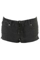Kate Moss Topshop Vintage Black Distressed Denim Hot Pants Shorts W26 UK 8 36 4