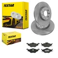 TEXTAR BREMSSCHEIBEN 256mm VOLL + BELÄGE VORNE passend für OPEL ASTRA G 1.2 16V