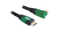 DeLOCK Kabel High Speed HDMI mit Ethernet gewinkelt 4K 2m