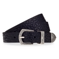 b.belt Gürtel Leder #BBT-BBS0028I17 (schwarz - 90 cm)