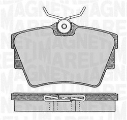 MAGNETI MARELLI Bremsbelagsatz Scheibenbremse 363916060370 für OPEL NISSAN X83 2