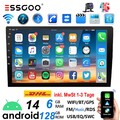 Android14 Doppel 2 DIN 6+128G Apple Carplay Autoradio Bluetooth GPS NAVI RDS KAM