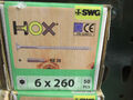 50 Stück Marken Qualitätsschrauben Holzschrauben 6x260mm HOX  ETA / DV2Reg2