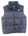 The North Face 700 Daunen Herren schwarz dunkelgrau ärmellos Bodywarmer Puffer - L
