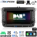 DAB+ Android GPS NAVI Radio 8Core 4+64GB Carplay Für VW T6 Transporter Multivan