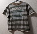 Kinder Jungen T-Shirt Gr.146,grau, Streifen & Vintage -Aufdruck,Lagen Look 