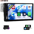 7" 1 DIN Autoradio Wireless Apple Carplay Android Auto USB AUX-IN Bluetooth TF