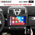 DAB+ Für Smart Fortwo 451 2005-2010 Android 13 Autoradio Carplay GPS Navi RDS BT