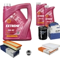 MAHLE Inspektionspaket 7L MANNOL 5W-40 Extreme passend für Fiat Linea 1.4