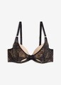 Schalen BH mit Bügel Gr. (80) C Beige Schwarz Damen-Unterwäsche Oberteil Neu