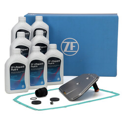 ZF Getriebefilter Satz + 7L Getriebeöl für BMW 6-Gang Automatik 6HP32 6HP26X 