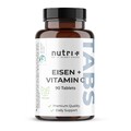 Eisen Tabletten hochdosiert + Vitamin C - Eisentabletten 50 mg Nahrungsergänzung