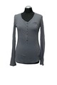 Liu Jo Jeans Damen Shirt Gr. S | 36 | grau langarm Rundhals Langarmshirt (21030)