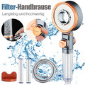 Duschkopf mit Filter Duschbrause Handbrause Hochdruck Wassersparend Regendusche