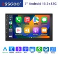 Carplay Android 13 2+32G Autoradio 2 DIN 7 Zoll Bluetooth RDS USB GPS WIFI NAVI