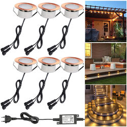 10x 20x 1W Einbaustrahler LED Leuchte Außenlampe Minispot Bodeneinbauleuchten