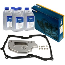 5x VAICO Teilesatz Ölwechsel-Automatikgetriebe + 5X 1L MEYLE ATF VAG für Audi VW