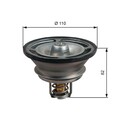 Gates TH51482G1 Thermostat, Kühlmittel