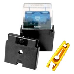 MTA UniVAL Sicherungshalter 32V 32A KFZ Flachstecksicherung anreihbar mit Deckel