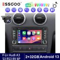 DAB+ Carplay Autoradio Android13 GPS RDS FM Kamera Für Audi A3 S3 8P RS3 8P1 8PA