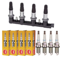 ABAKUS Zündspule + 4x NGK Zündkerze für Opel Astra H Caravan L35 1.6