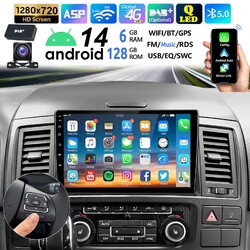 DAB+ Für VW Multivan V T5 Transporter 6+128G Android14 Autoradio CarPlay GPS KAM